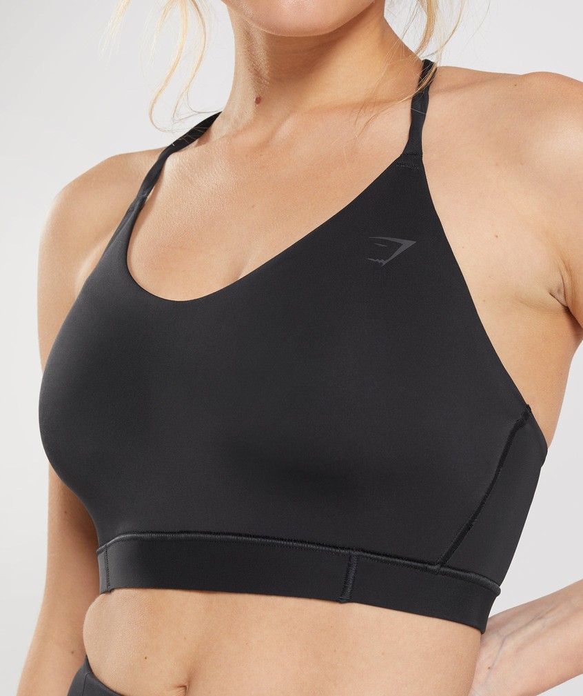 Black Women's Gymshark Studio Sports Bra | USA-54870