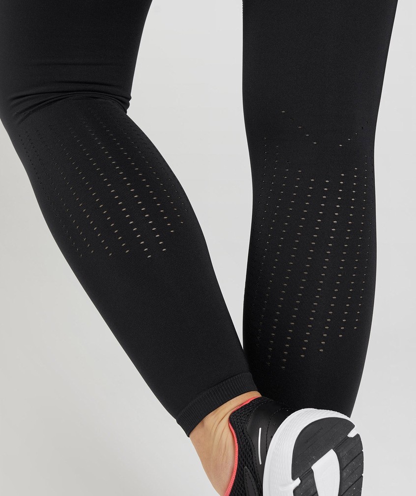 Black Women's Gymshark Sweat Seamless Sculpt Leggings | USA-23501