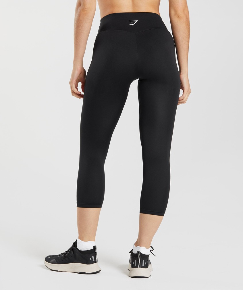 Black Women's Gymshark Training 7/8 Leggings | USA-29871