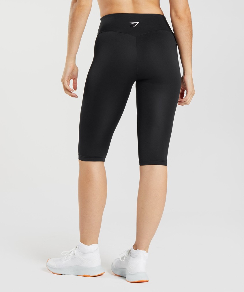 Black Women's Gymshark Training Cropped Leggings | USA-80137