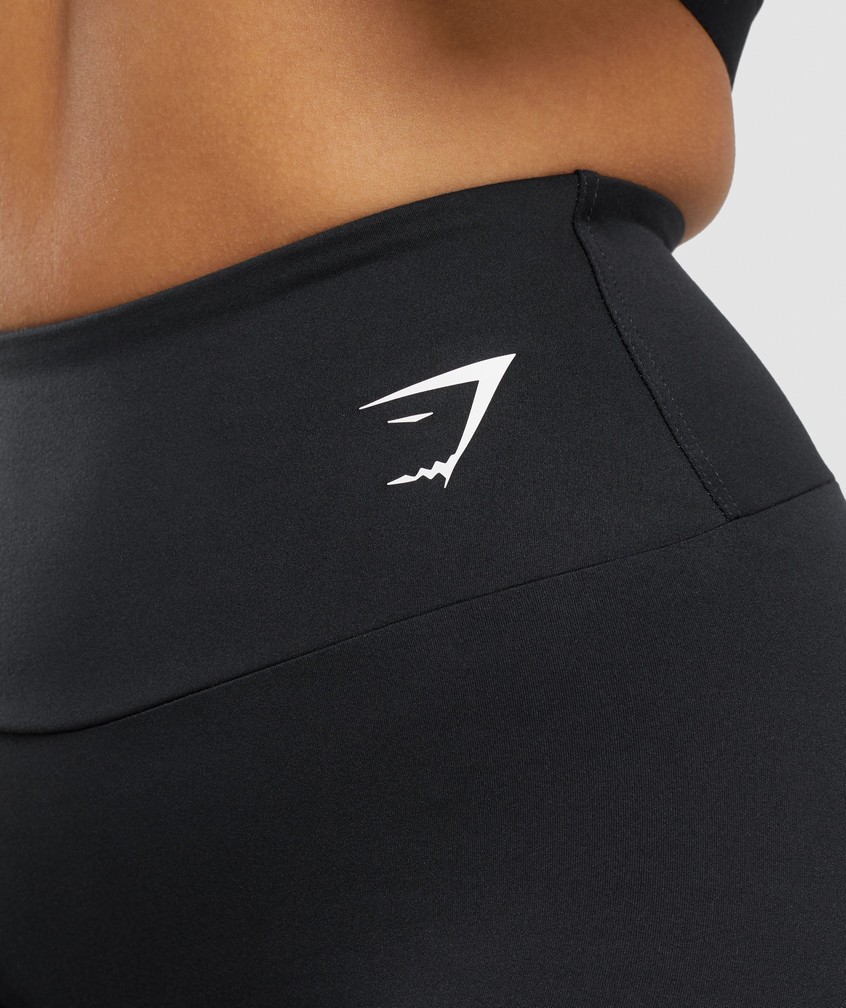 Black Women's Gymshark Training Cycling Shorts | USA-74025