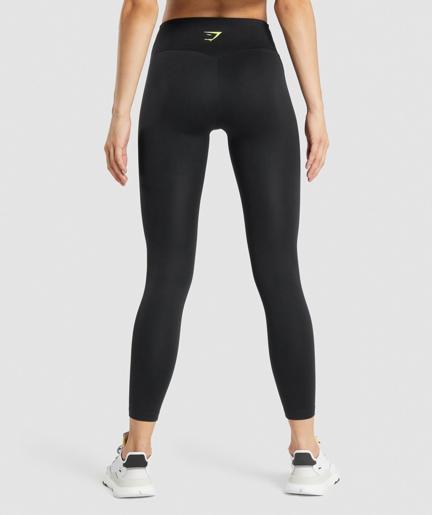 Black Women's Gymshark Training Graphic Leggings | USA-60197