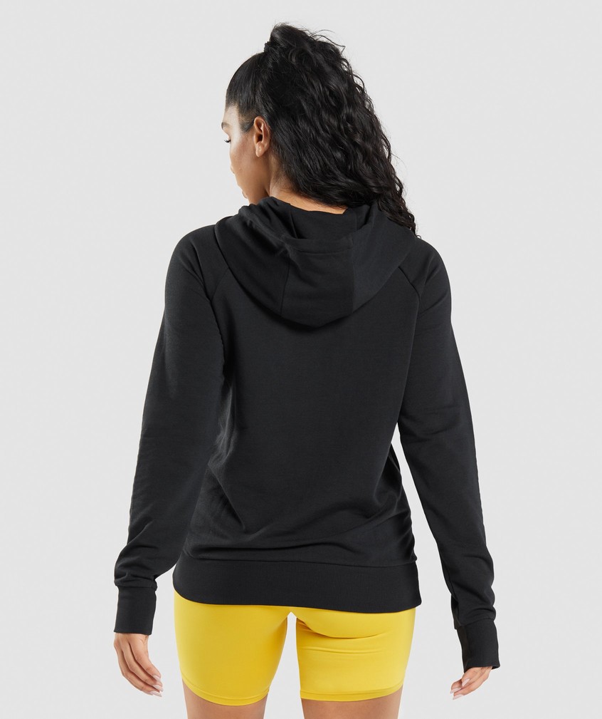 Black Women's Gymshark Training Hoodie | USA-18920