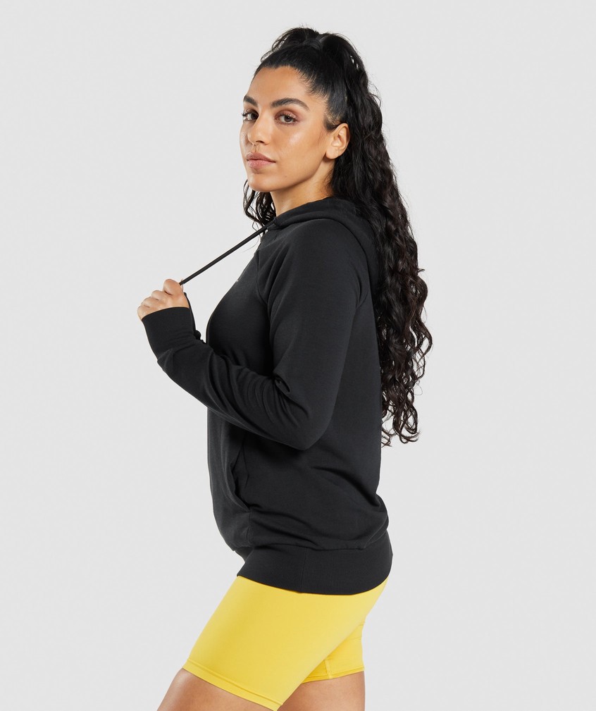 Black Women's Gymshark Training Hoodie | USA-18920