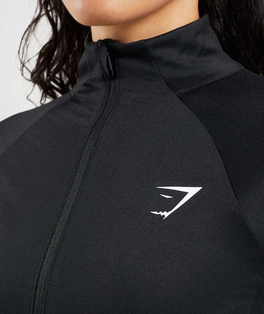 Black Women's Gymshark Training Jackets | USA-51698