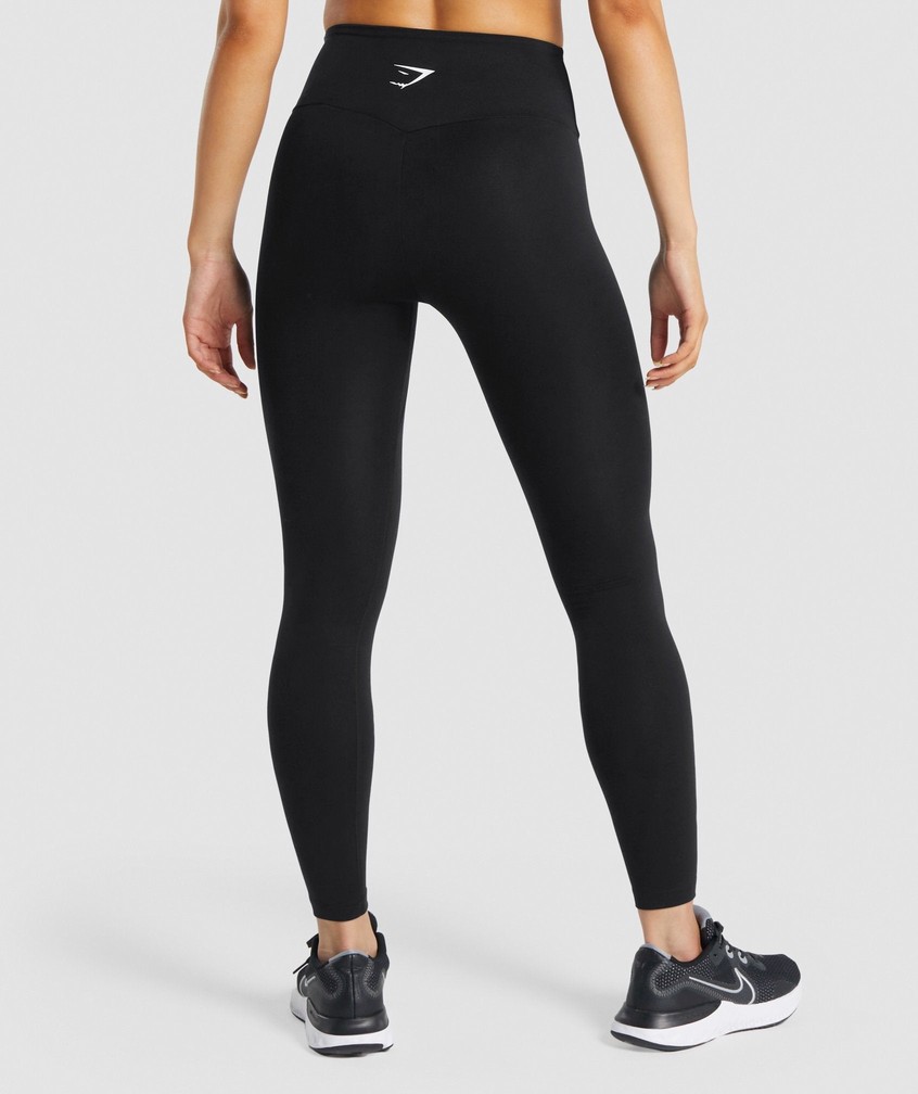 Black Women's Gymshark Training Leggings | USA-69548