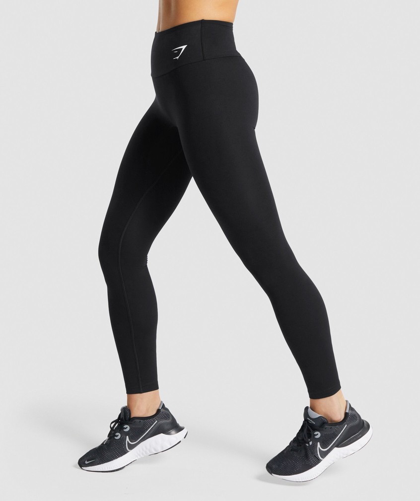 Black Women's Gymshark Training Leggings | USA-69548