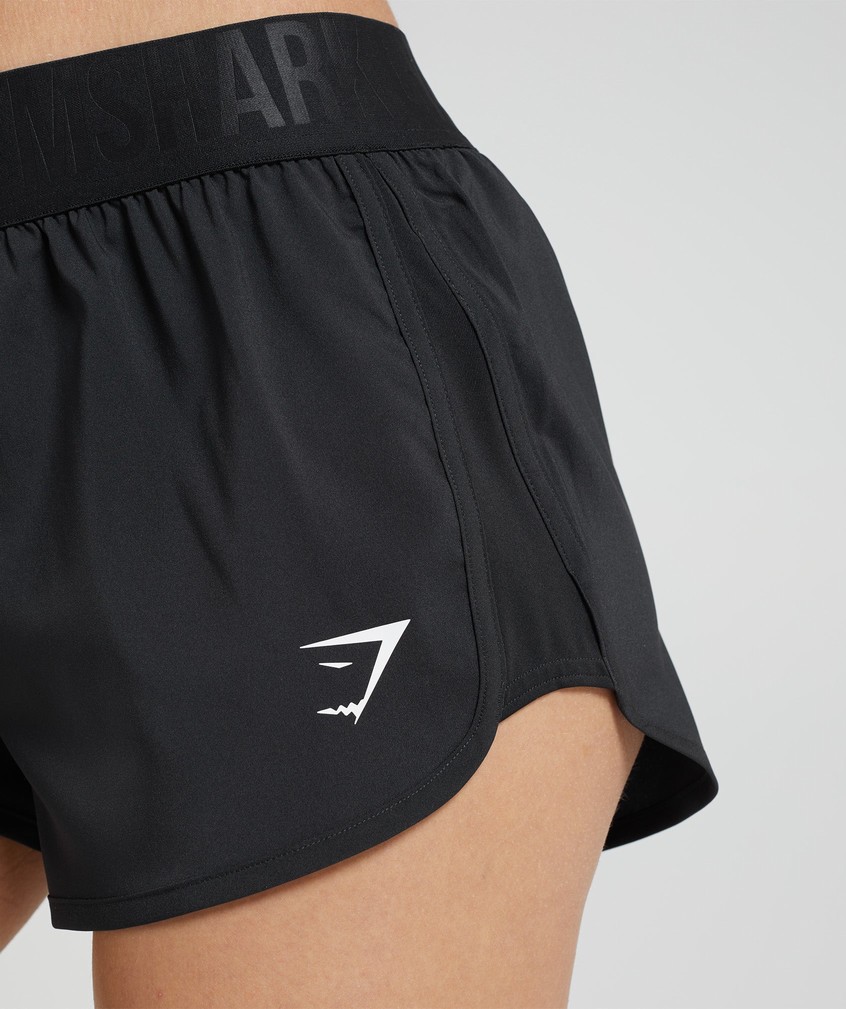 Black Women's Gymshark Training Loose Fit Shorts | USA-83951