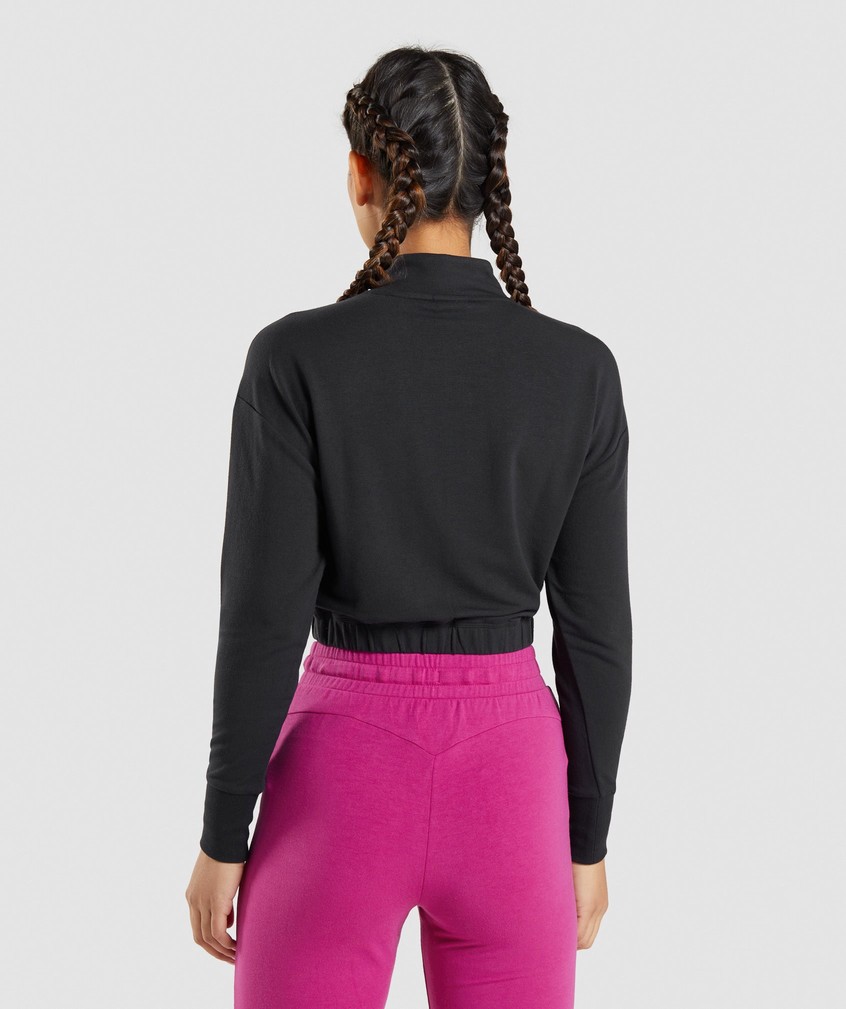 Black Women's Gymshark Training Pippa Pullover | USA-27189