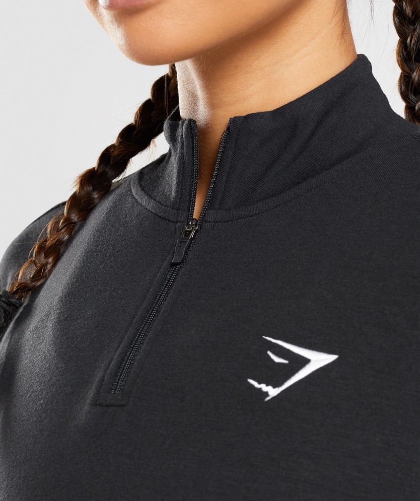 Black Women's Gymshark Training Pippa Pullover | USA-27189