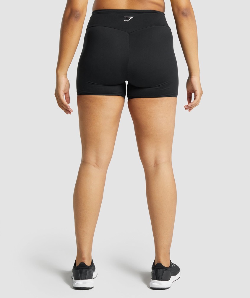 Black Women's Gymshark Training Shorts | USA-13486