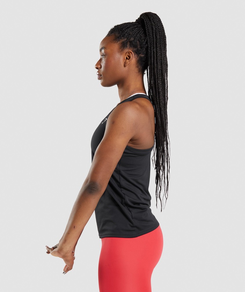 Black Women's Gymshark Training Vest | USA-50649