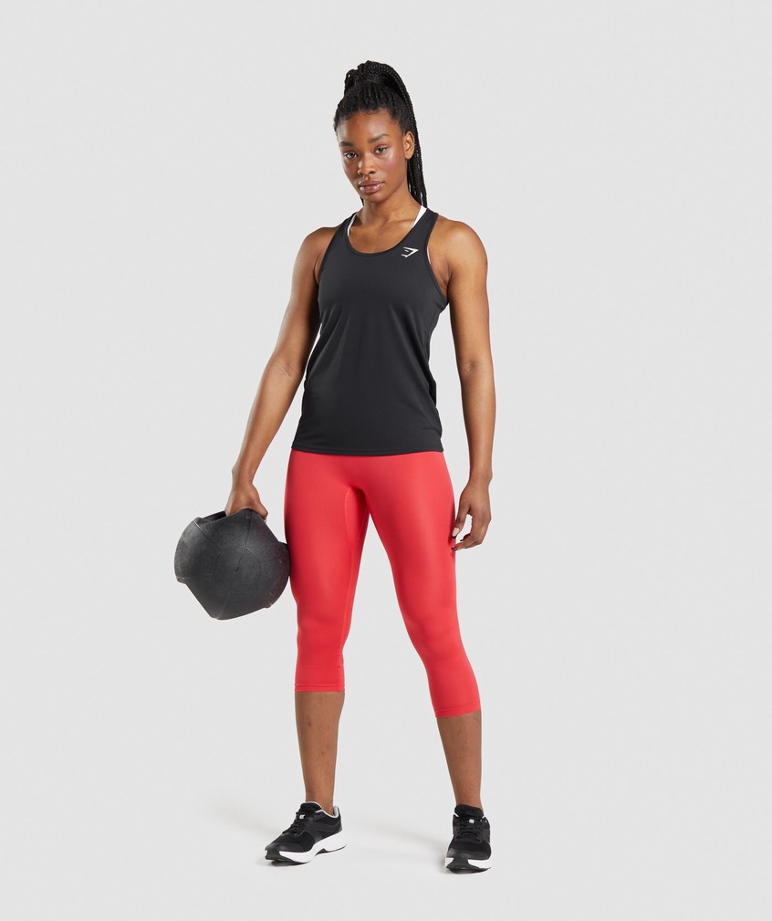 Black Women's Gymshark Training Vest | USA-50649