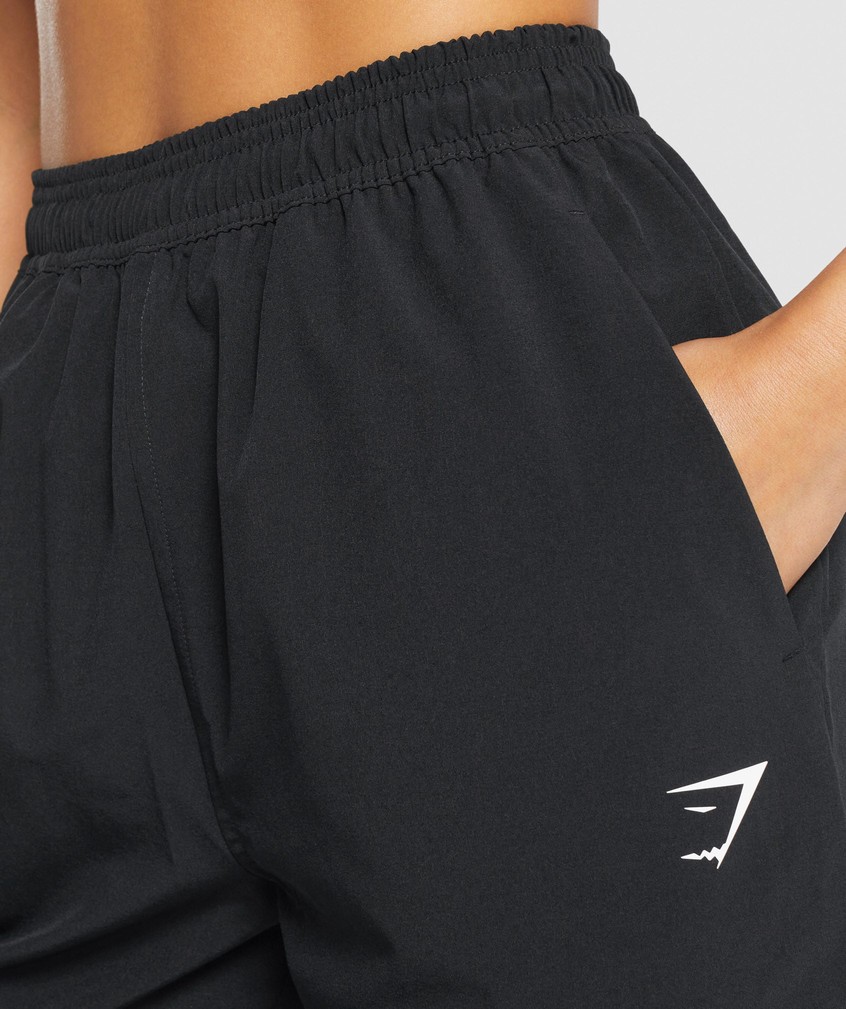 Black Women's Gymshark Training Woven Joggers | USA-50248