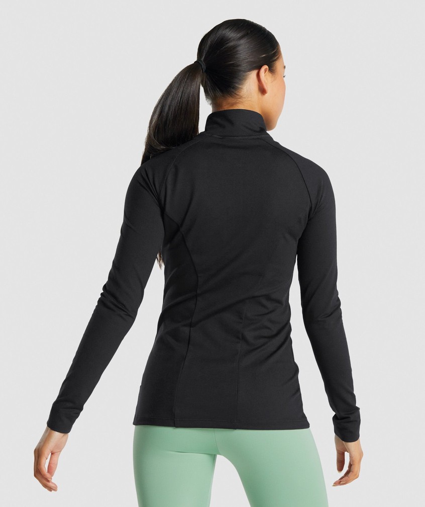 Black Women's Gymshark Training Zip Up Jackets | USA-94275