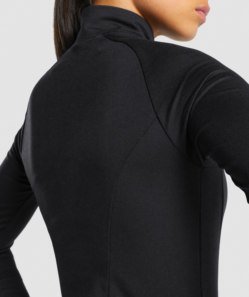 Black Women's Gymshark Training Zip Up Jackets | USA-94275