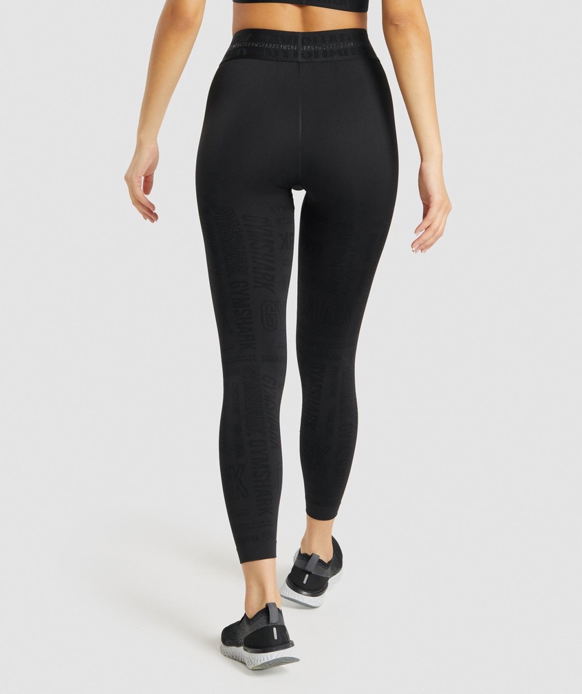 Black Women's Gymshark Vision Leggings | USA-64718