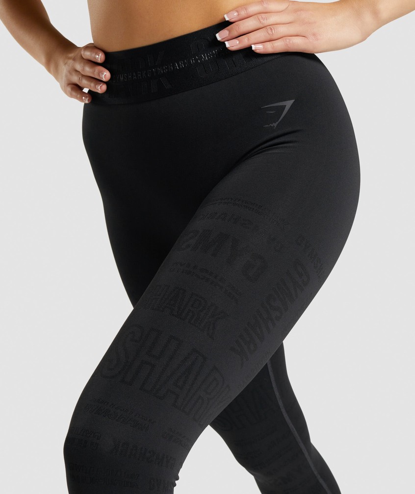 Black Women's Gymshark Vision Leggings | USA-64718