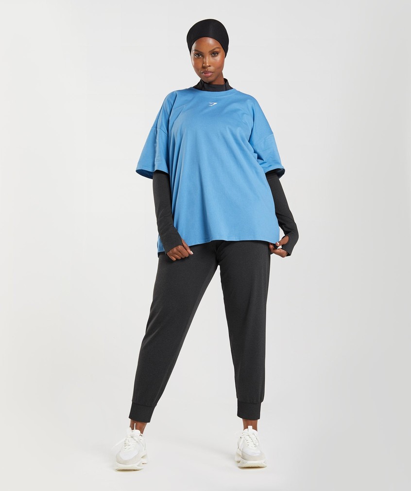 Black Women's Gymshark Vital Seamless 2.0 High Neck Midi Top T-Shirts | USA-17804