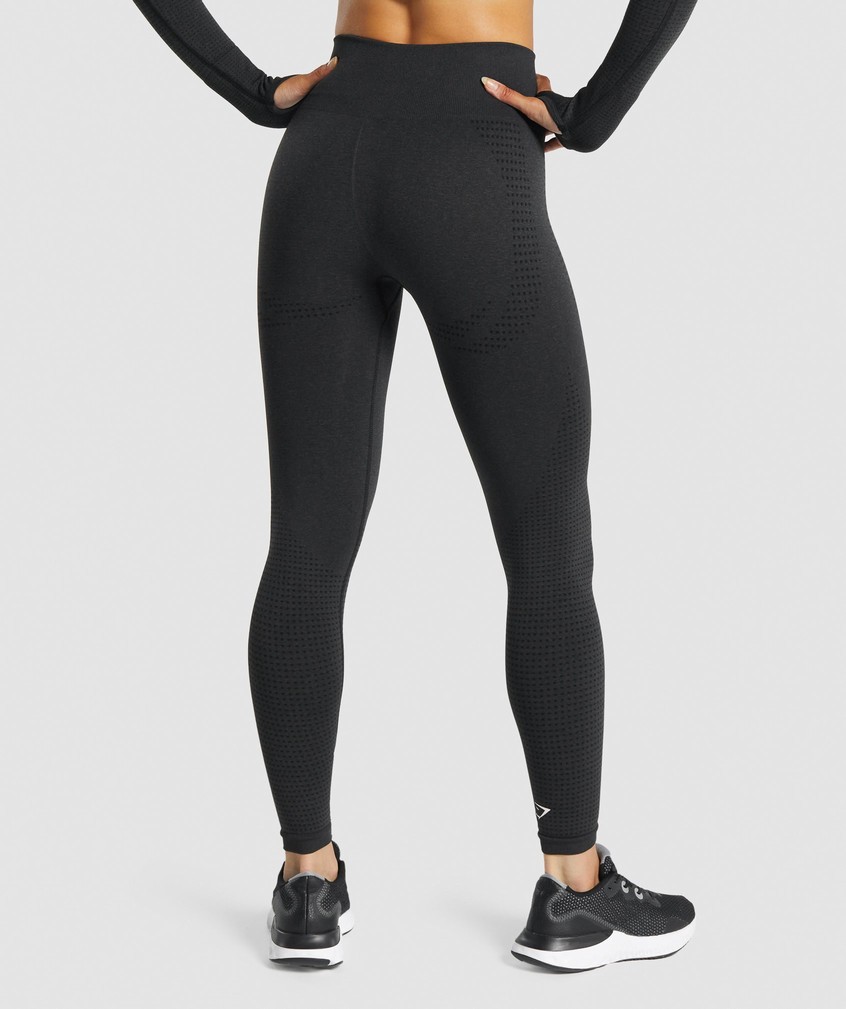 Black Women's Gymshark Vital Seamless 2.0 Leggings | USA-53102