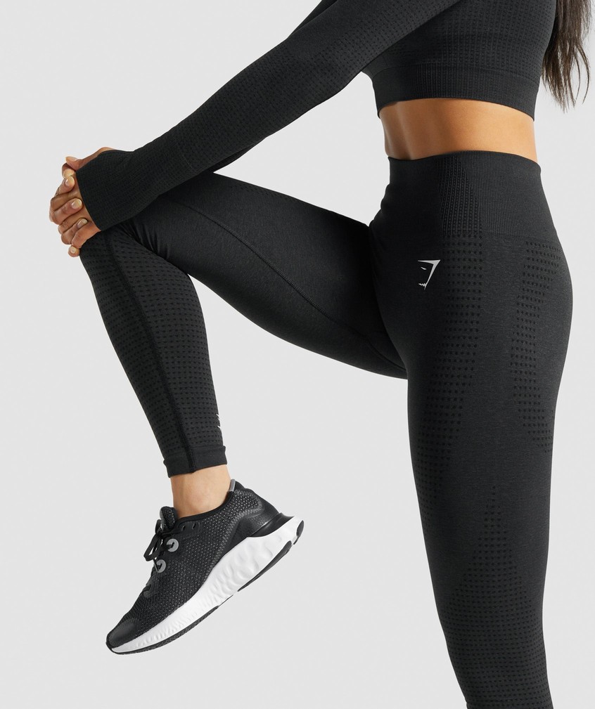 Black Women's Gymshark Vital Seamless 2.0 Leggings | USA-53102