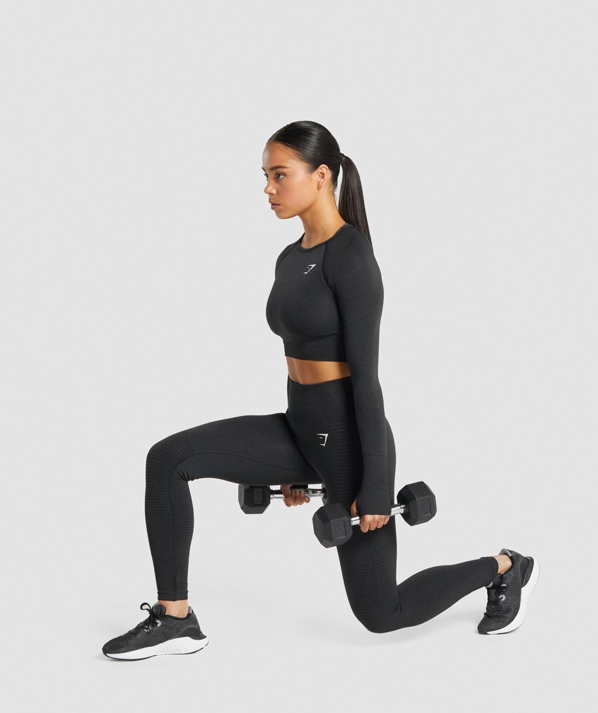 Black Women's Gymshark Vital Seamless 2.0 Leggings | USA-53102