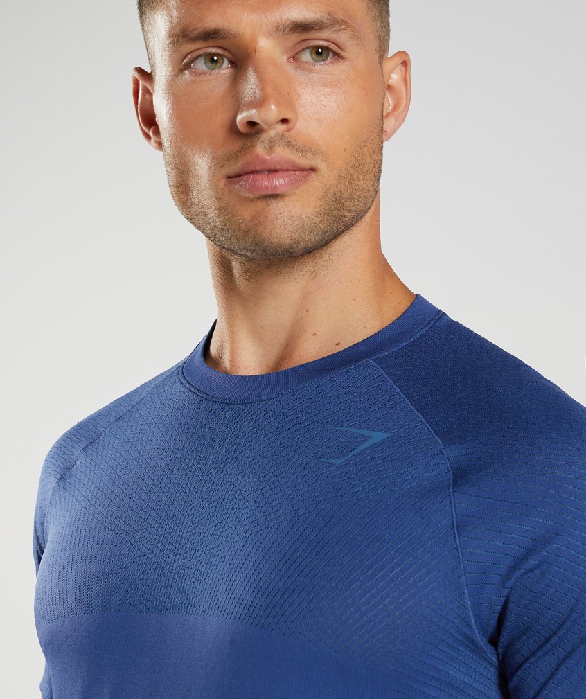 Blue Men's Gymshark Apex Seamless T-Shirts | USA-45132