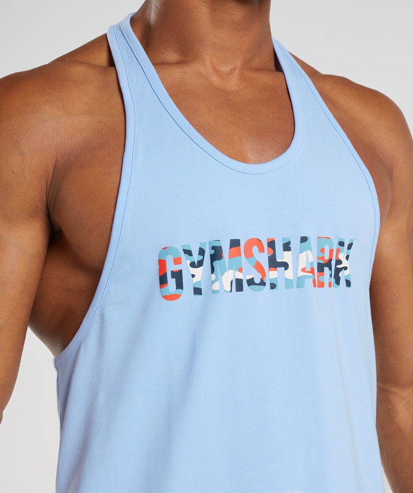 Blue Men's Gymshark Apollo Infill Stringer | USA-64281