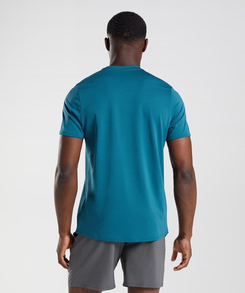 Blue Men's Gymshark Arrival T-Shirts | USA-70859