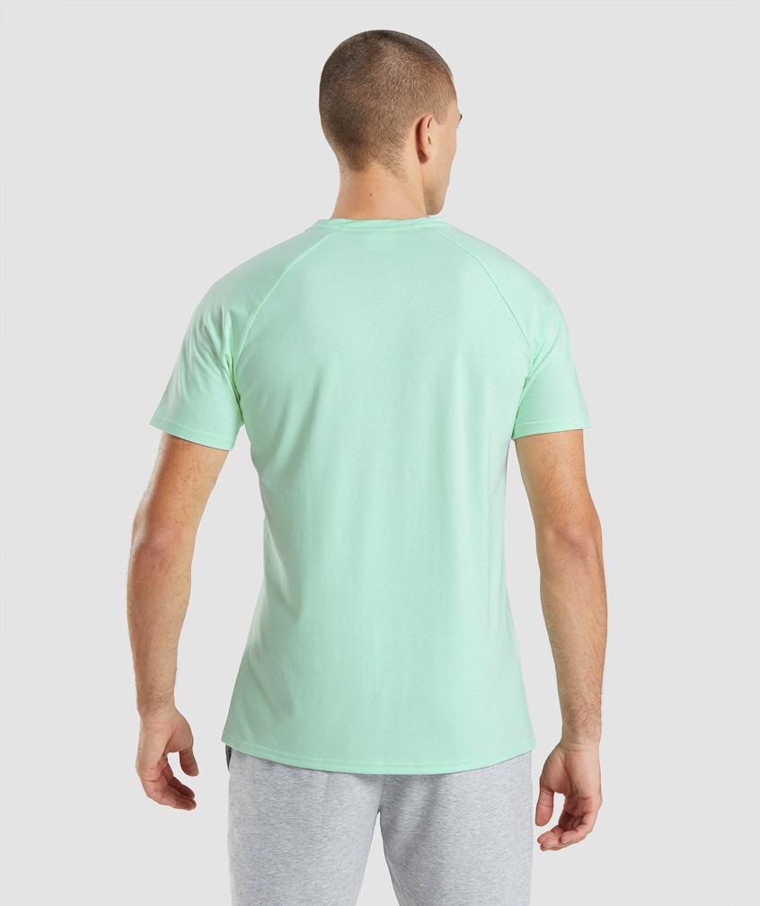 Blue Men's Gymshark Critical T-Shirts | USA-10748