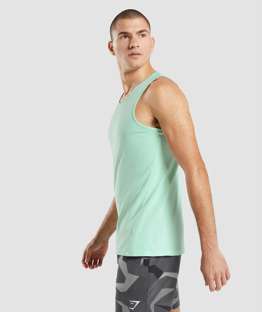 Blue Men's Gymshark Critical Tank | USA-38974