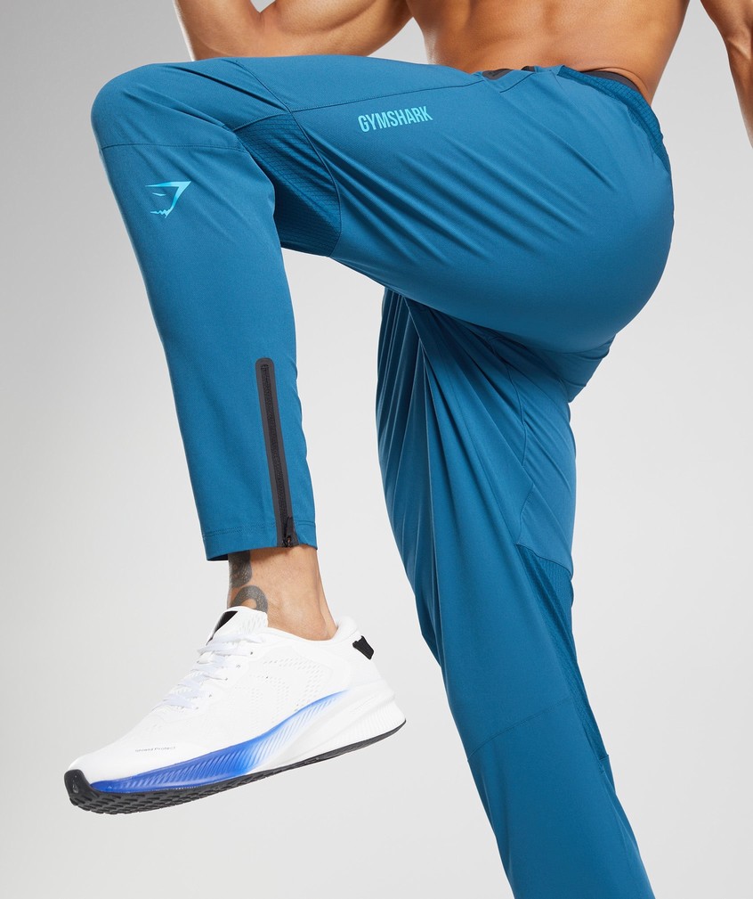 Blue Men's Gymshark Hybrid Woven Joggers | USA-32594