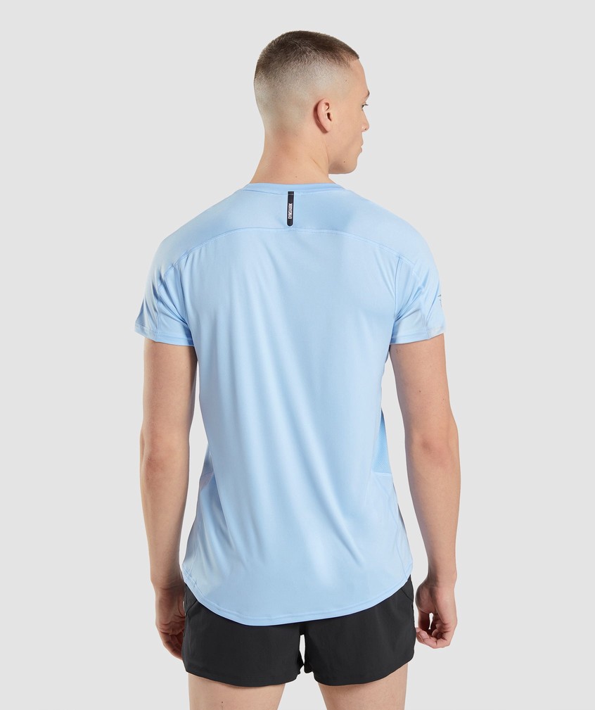 Blue Men's Gymshark Speed Evolve T-Shirts | USA-31087