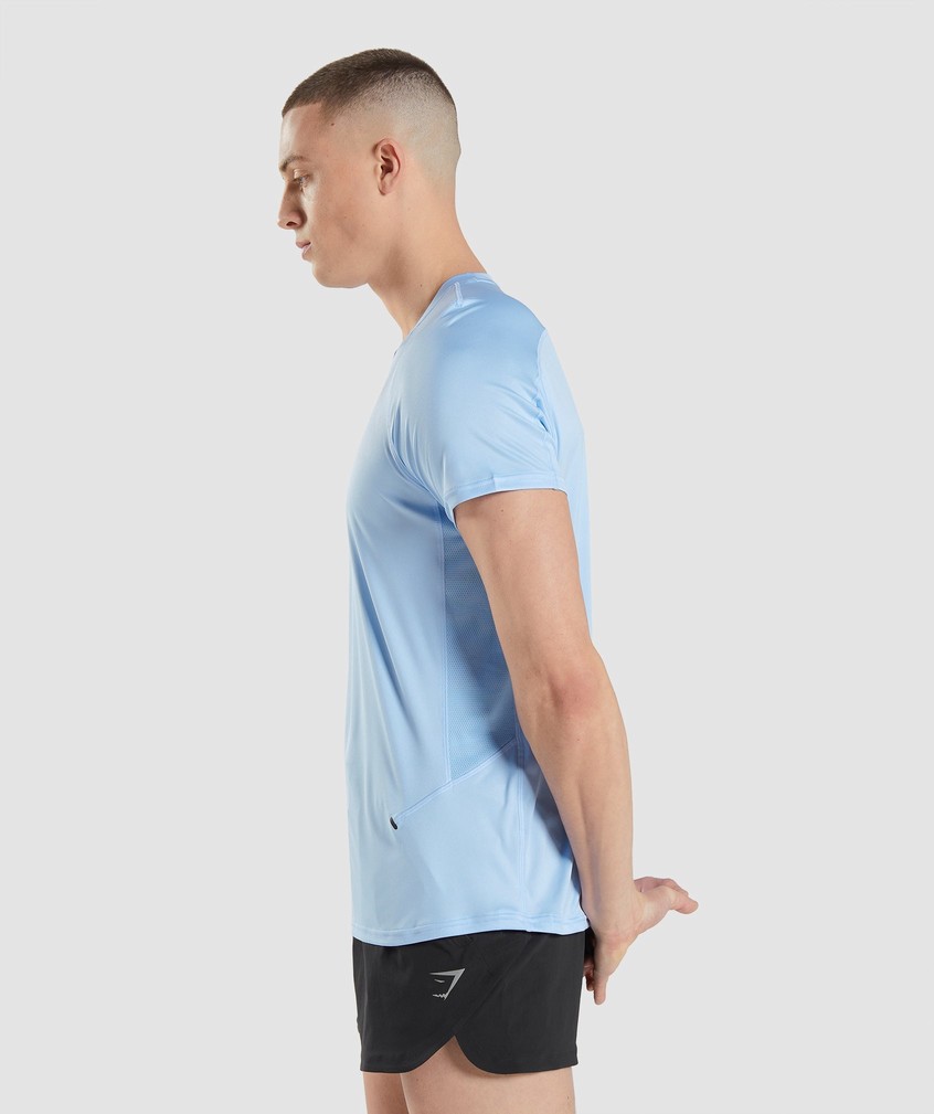 Blue Men's Gymshark Speed Evolve T-Shirts | USA-31087