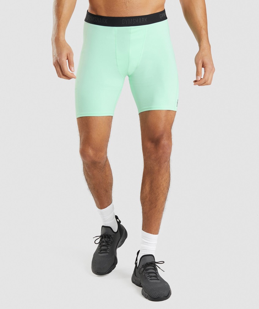 Blue Men's Gymshark Steve Cook Baselayer Shorts | USA-69715