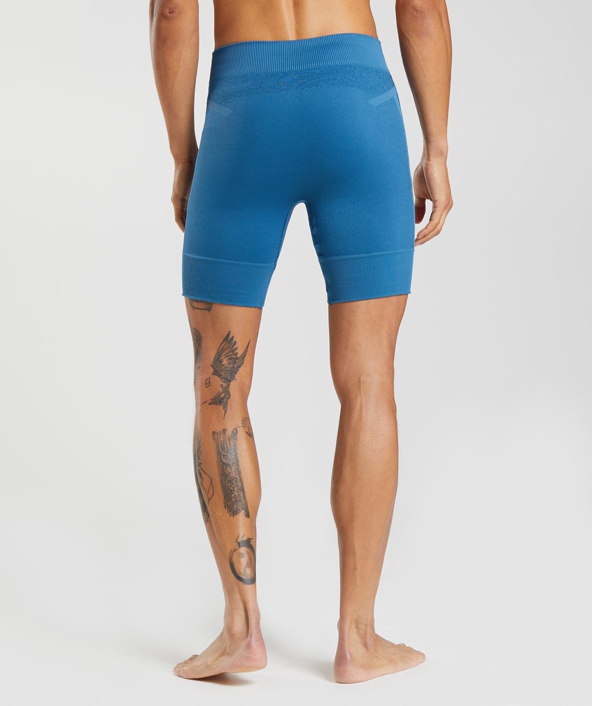 Blue Men's Gymshark Studio Seamless 7