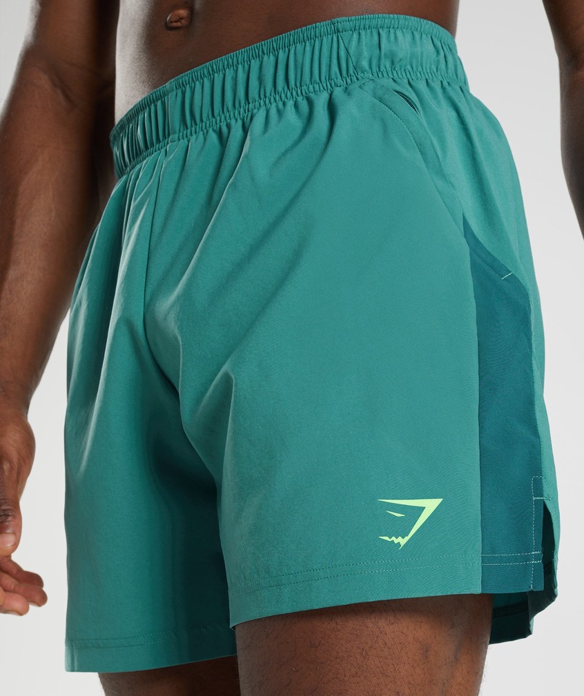 Blue / Turquoise Men's Gymshark Sport Shorts | USA-30458