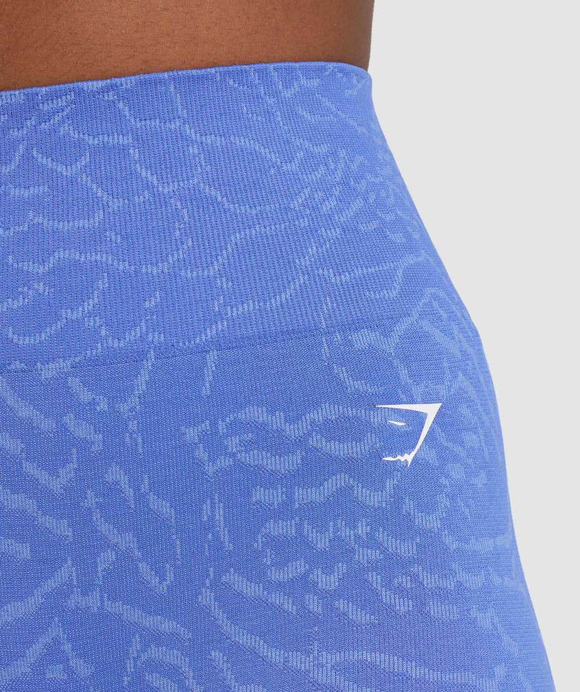 Blue Women's Gymshark Adapt Animal Seamless Cycling Shorts | USA-41527