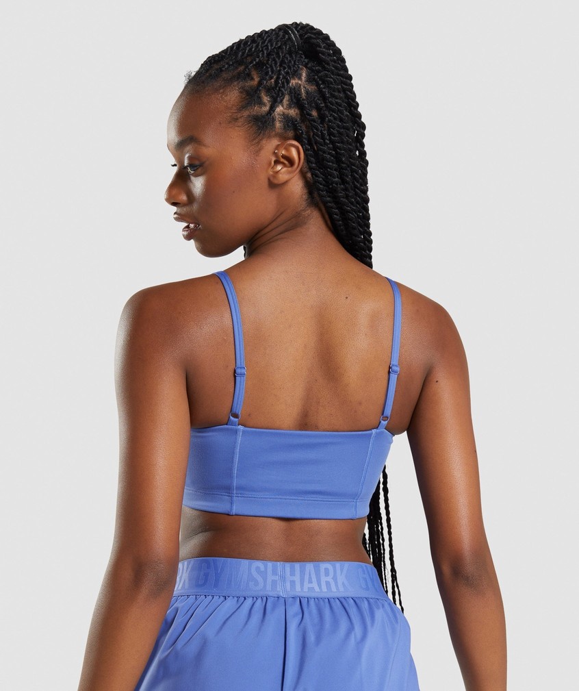 Blue Women's Gymshark Bandeau Sports Bra | USA-60814