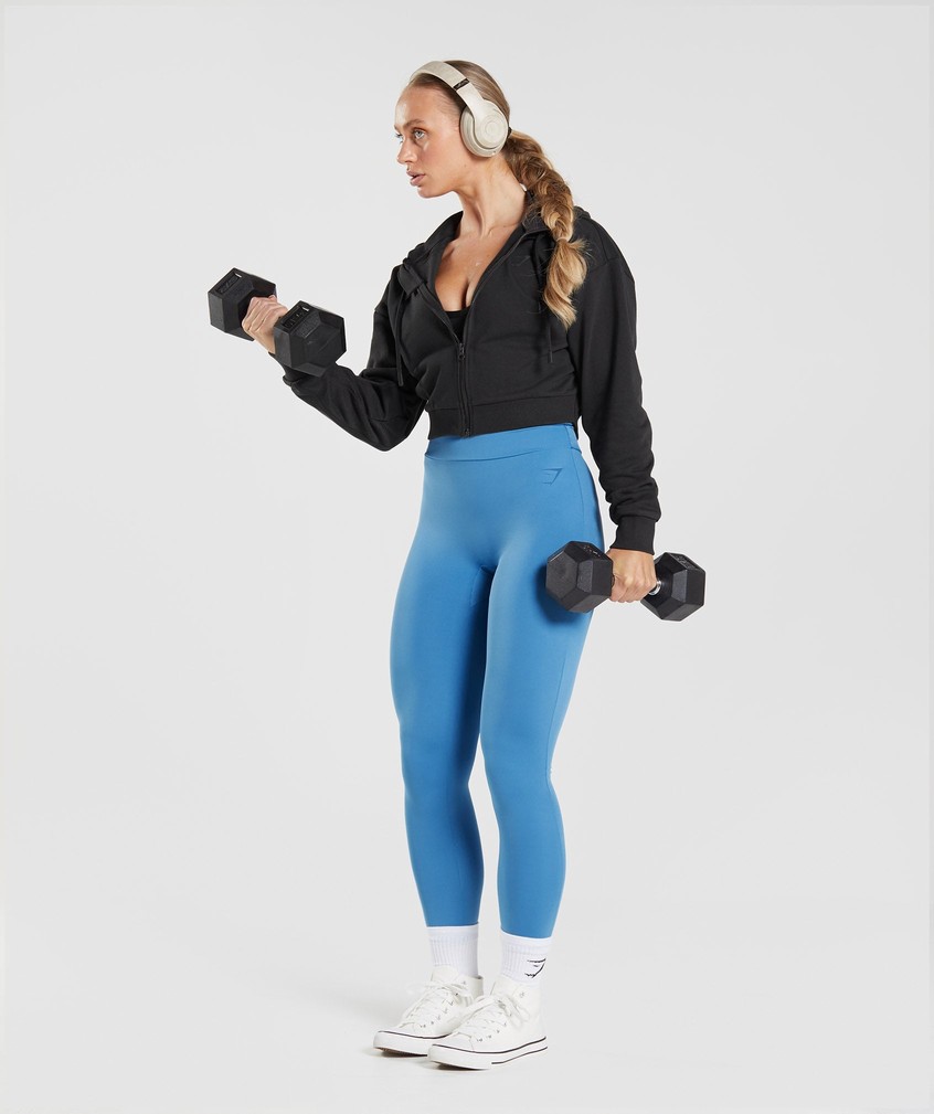 Blue Women's Gymshark GS Power Original Leggings | USA-04265