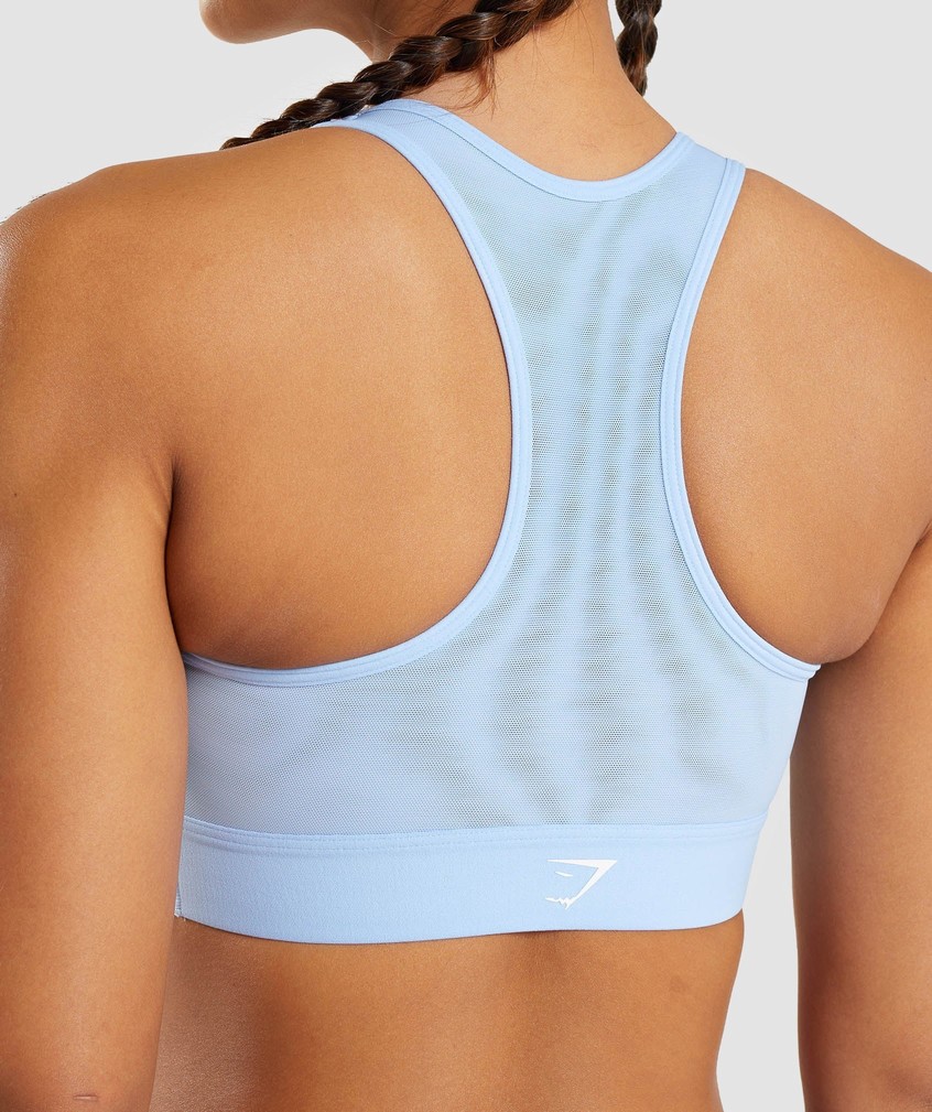 Blue Women's Gymshark Lightweight High Support Sports Bra | USA-57018