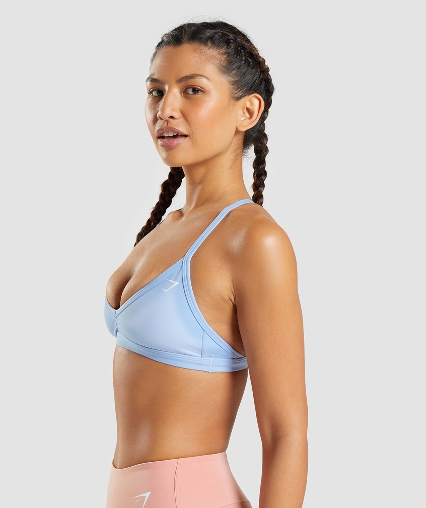 Blue Women's Gymshark Minimal Sports Bra | USA-10862