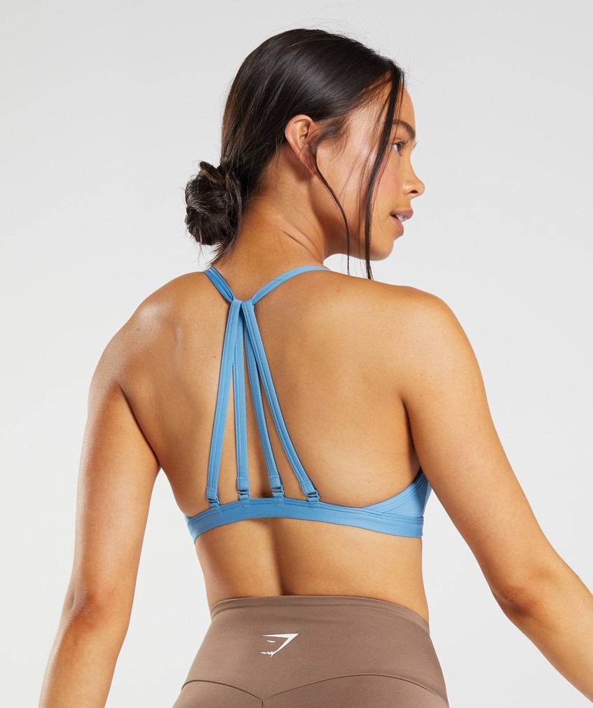 Blue Women's Gymshark Minimal Sports Bra | USA-41563