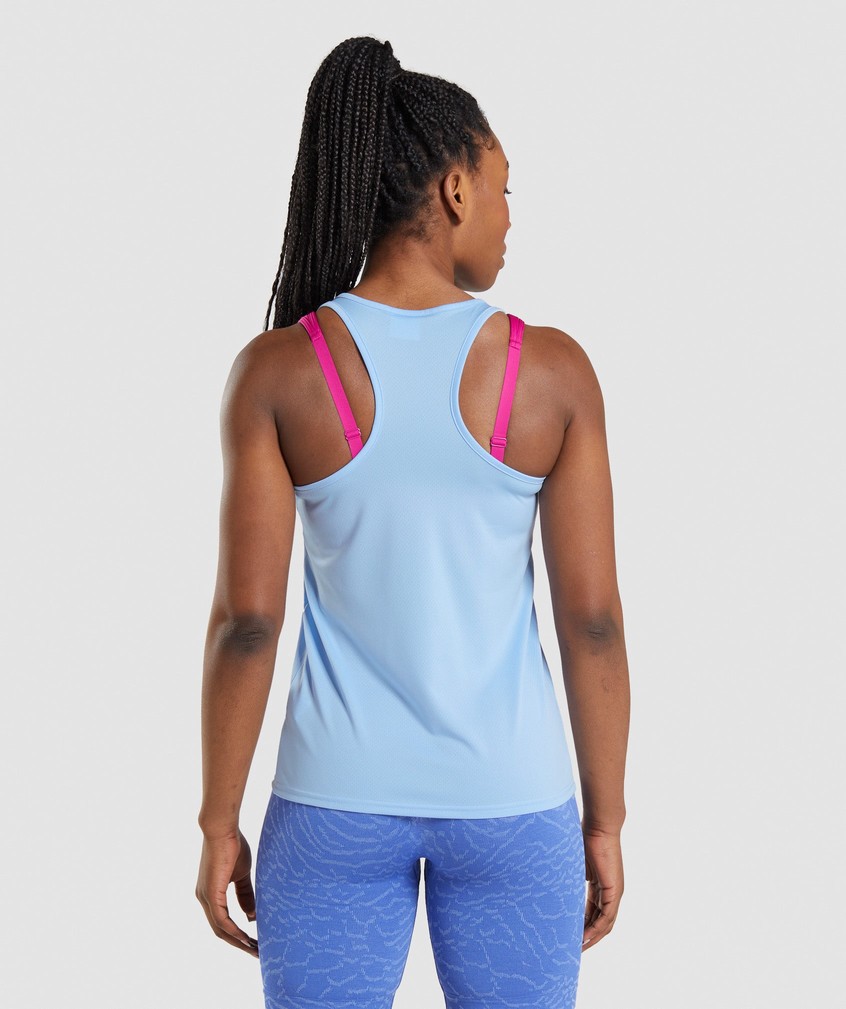 Blue Women's Gymshark Training Vest | USA-71682