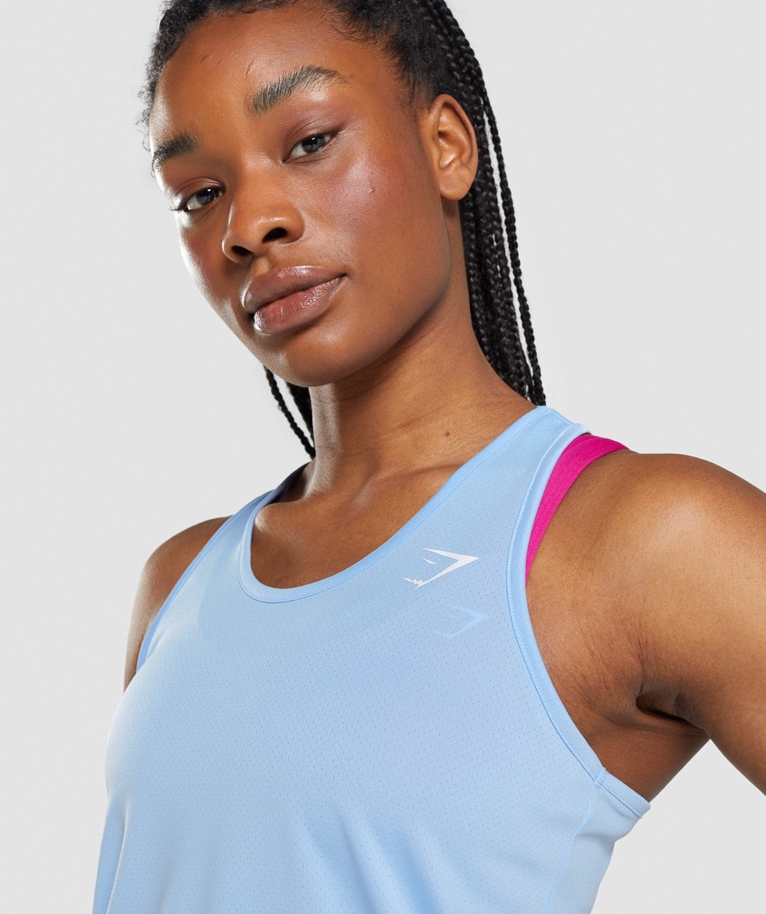 Blue Women's Gymshark Training Vest | USA-71682