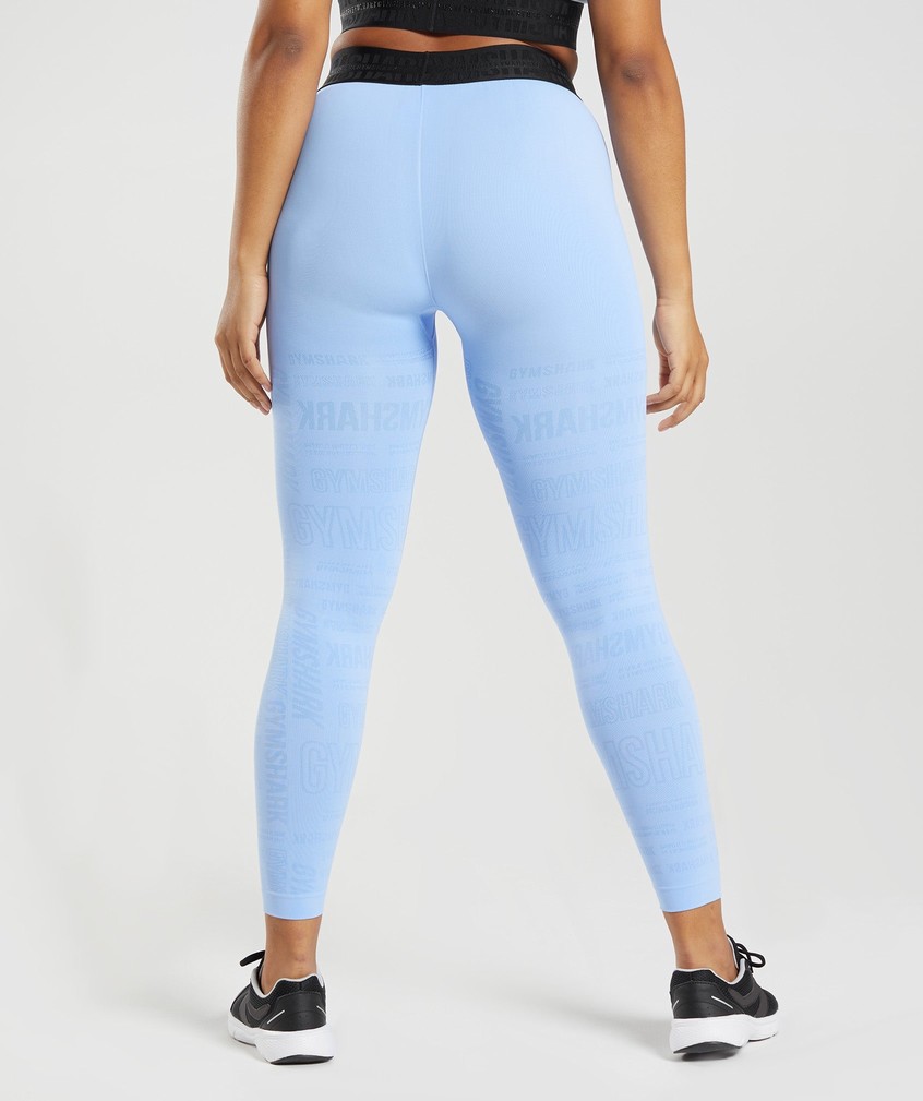 Blue Women's Gymshark Vision Leggings | USA-70528