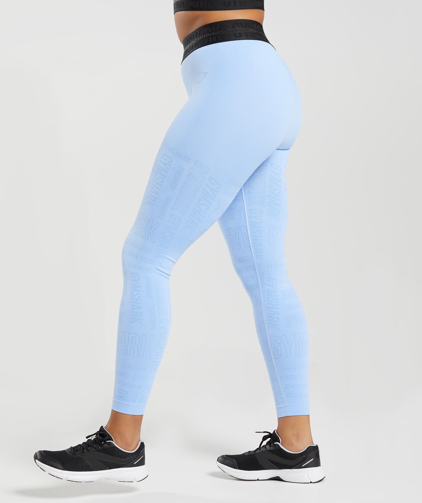 Blue Women's Gymshark Vision Leggings | USA-70528