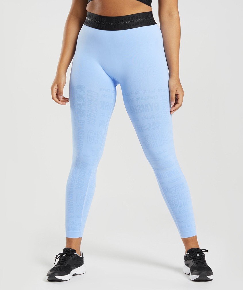 Blue Women\'s Gymshark Vision Leggings | USA-70528