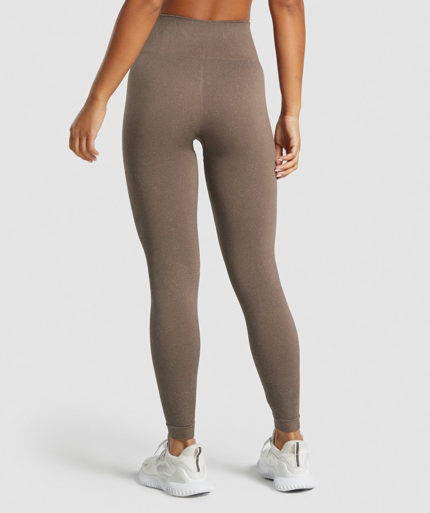 Brown Women's Gymshark Adapt Fleck Seamless Leggings | USA-74618