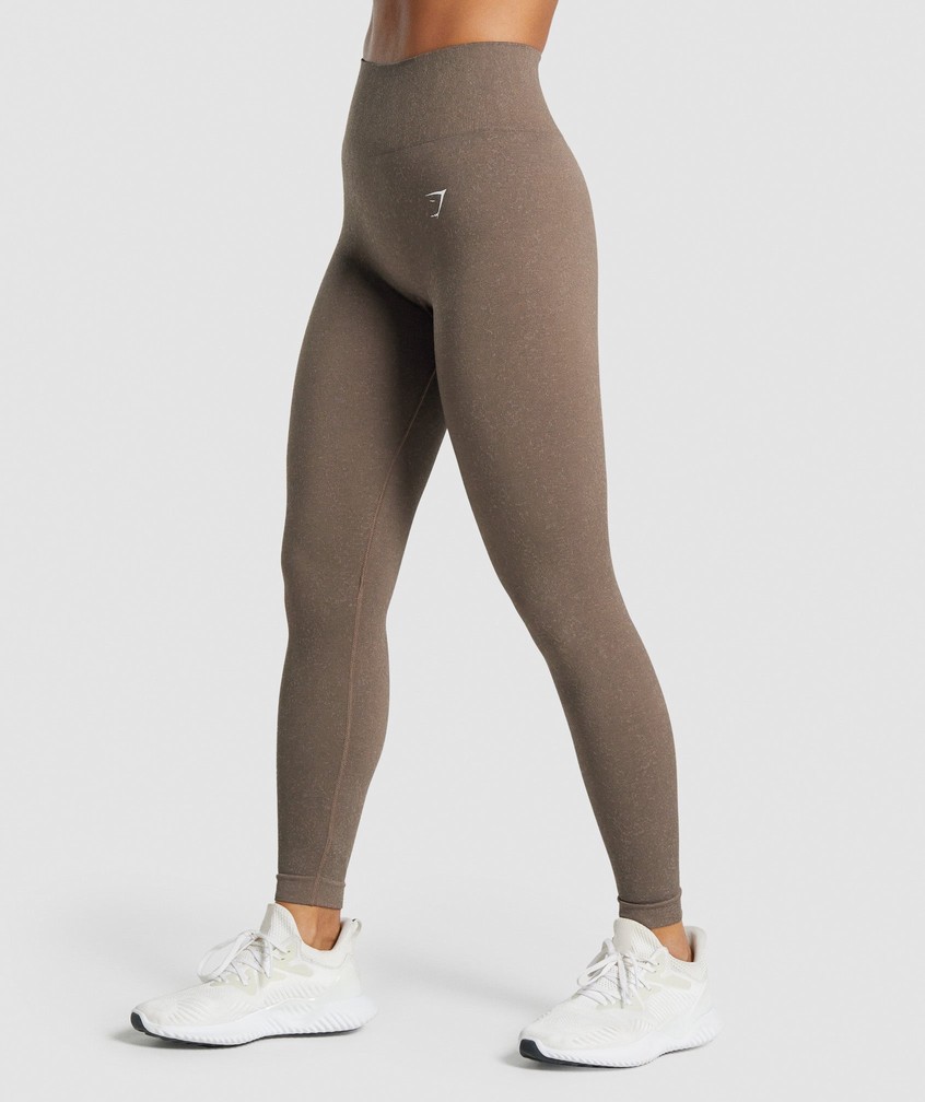 Brown Women's Gymshark Adapt Fleck Seamless Leggings | USA-74618